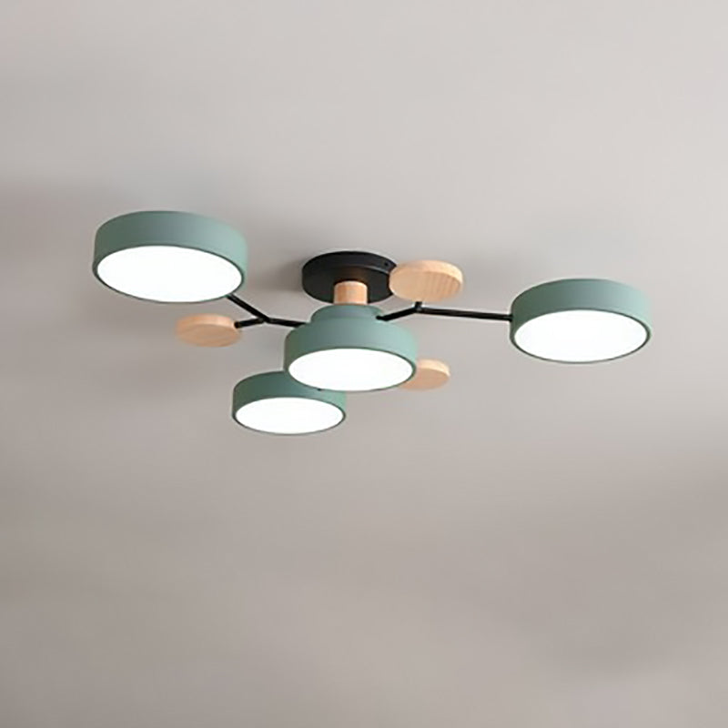 LuxeSphere | Modern LED Semi-Flush Ceiling Light Fixture