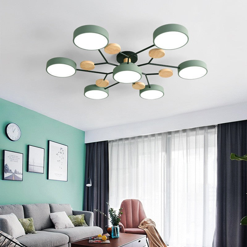 LuxeSphere | Modern LED Semi-Flush Ceiling Light Fixture