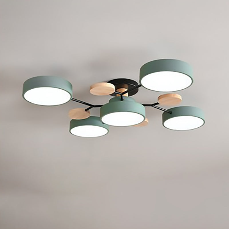 LuxeSphere | Modern LED Semi-Flush Ceiling Light Fixture