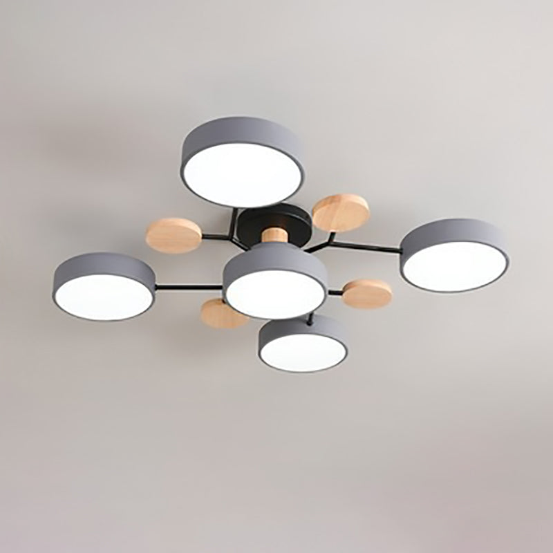 LuxeSphere | Modern LED Semi-Flush Ceiling Light Fixture