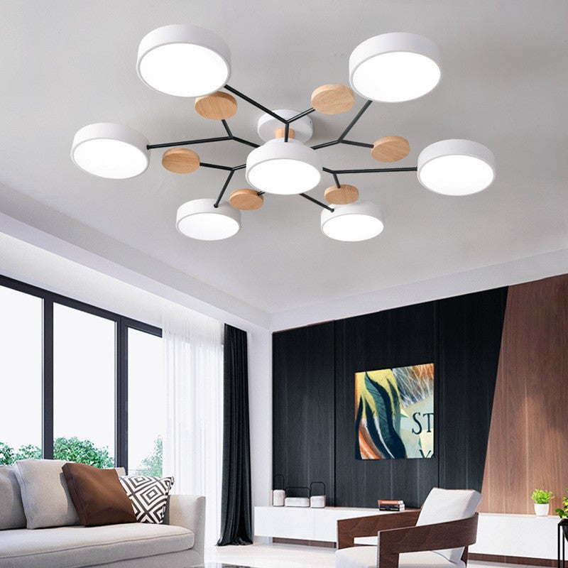 LuxeSphere | Modern LED Semi-Flush Ceiling Light Fixture