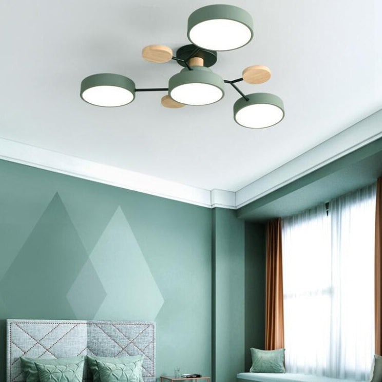 LuxeSphere | Modern LED Semi-Flush Ceiling Light Fixture