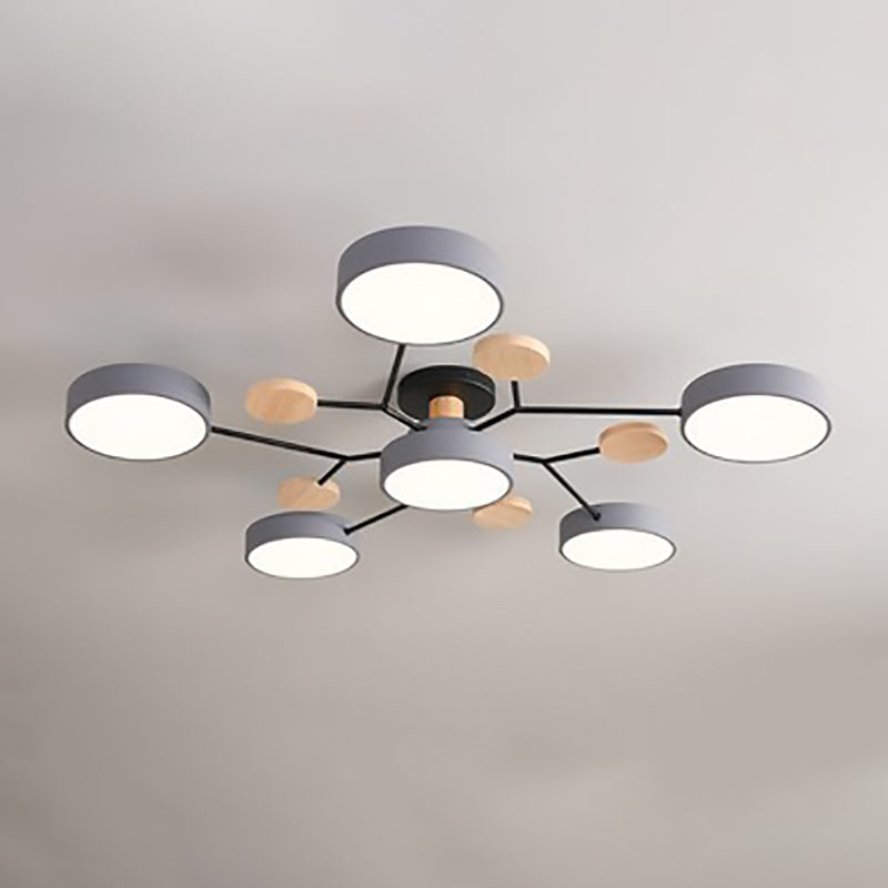 LuxeSphere | Modern LED Semi-Flush Ceiling Light Fixture