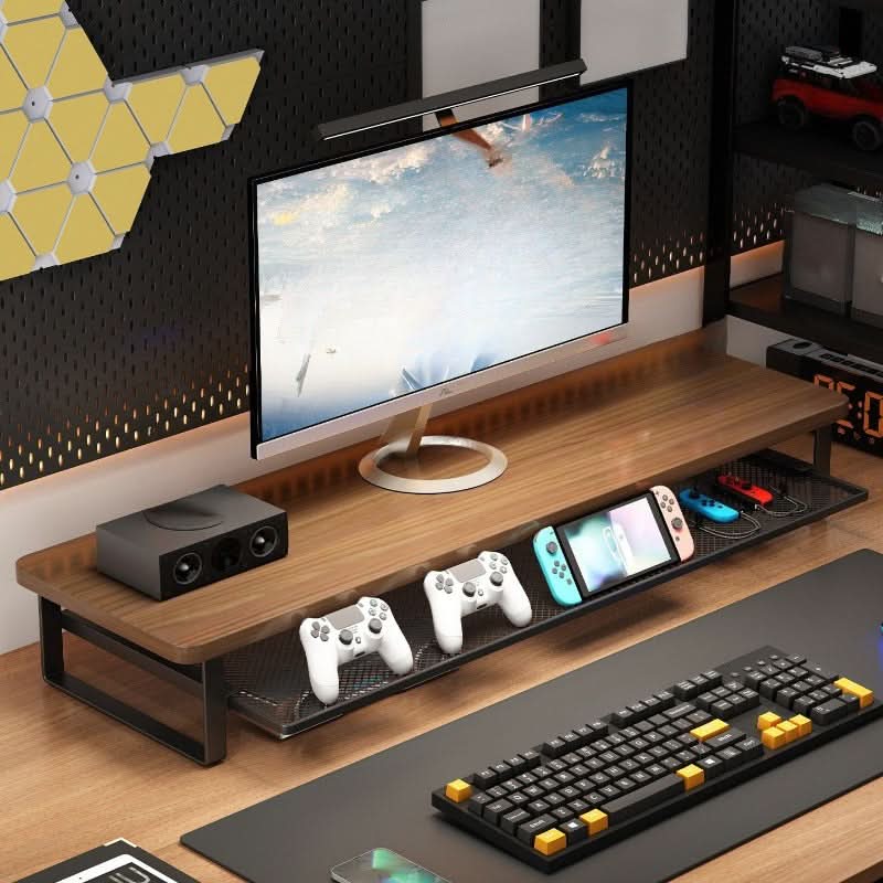ElevatePro - Dual-Layer Monitor Stand with Convenient Storage