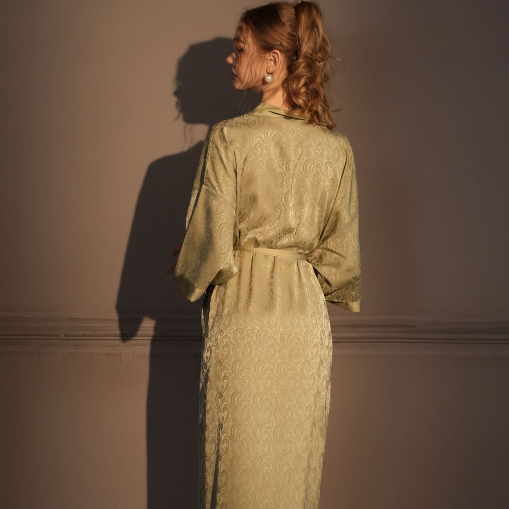 Serenity Wrap - Luxurious Satin Long Robe for Women