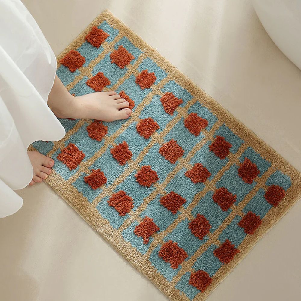 Chic Moroccan-Inspired Non-Slip Bath Mat – Quick-Dry Comfort