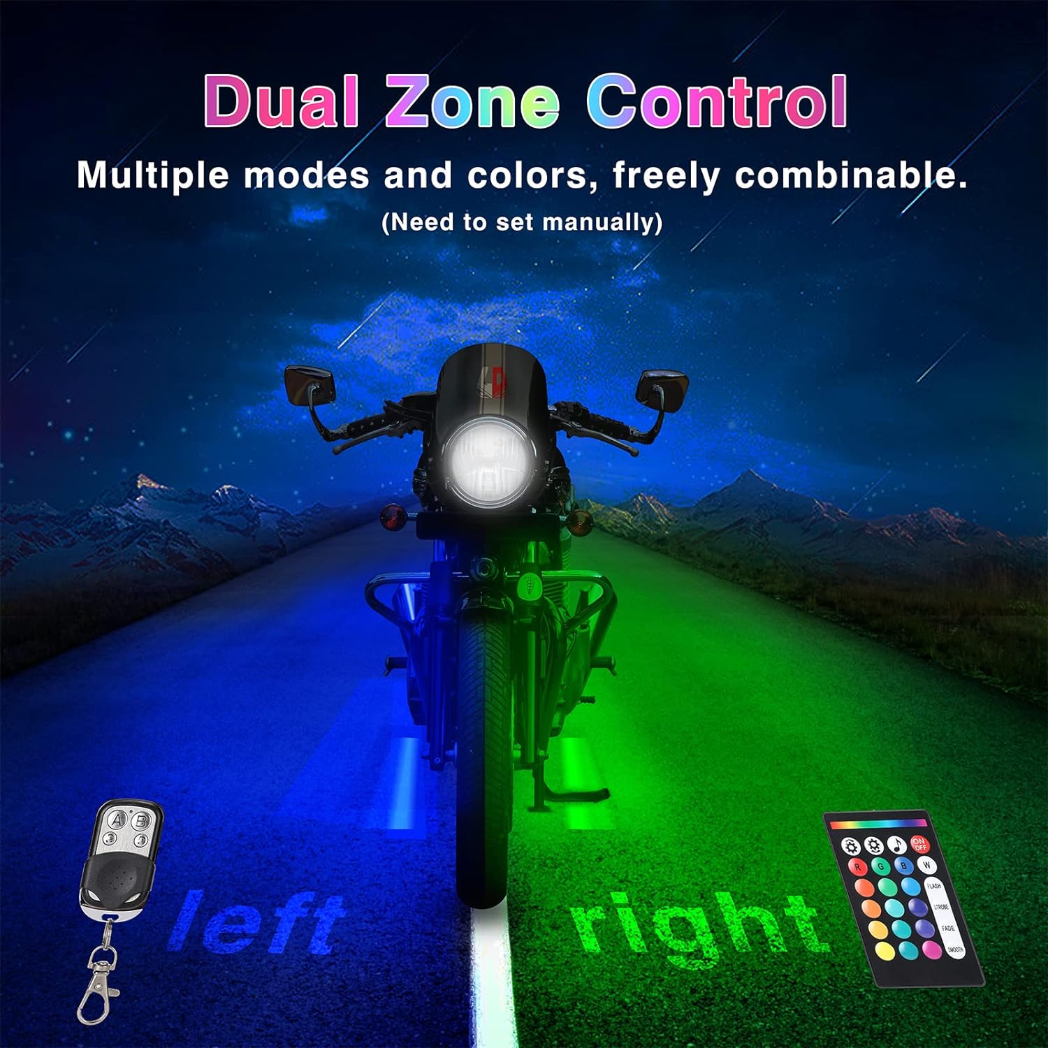 Illuminate Your Ride: 12-Piece Motorcycle LED Lighting Set