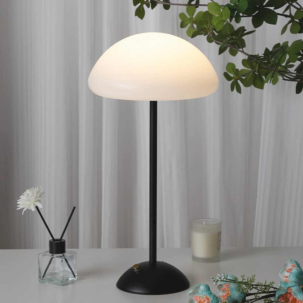 Elegant Touch-Control LED Lamp with Mushroom Aesthetic