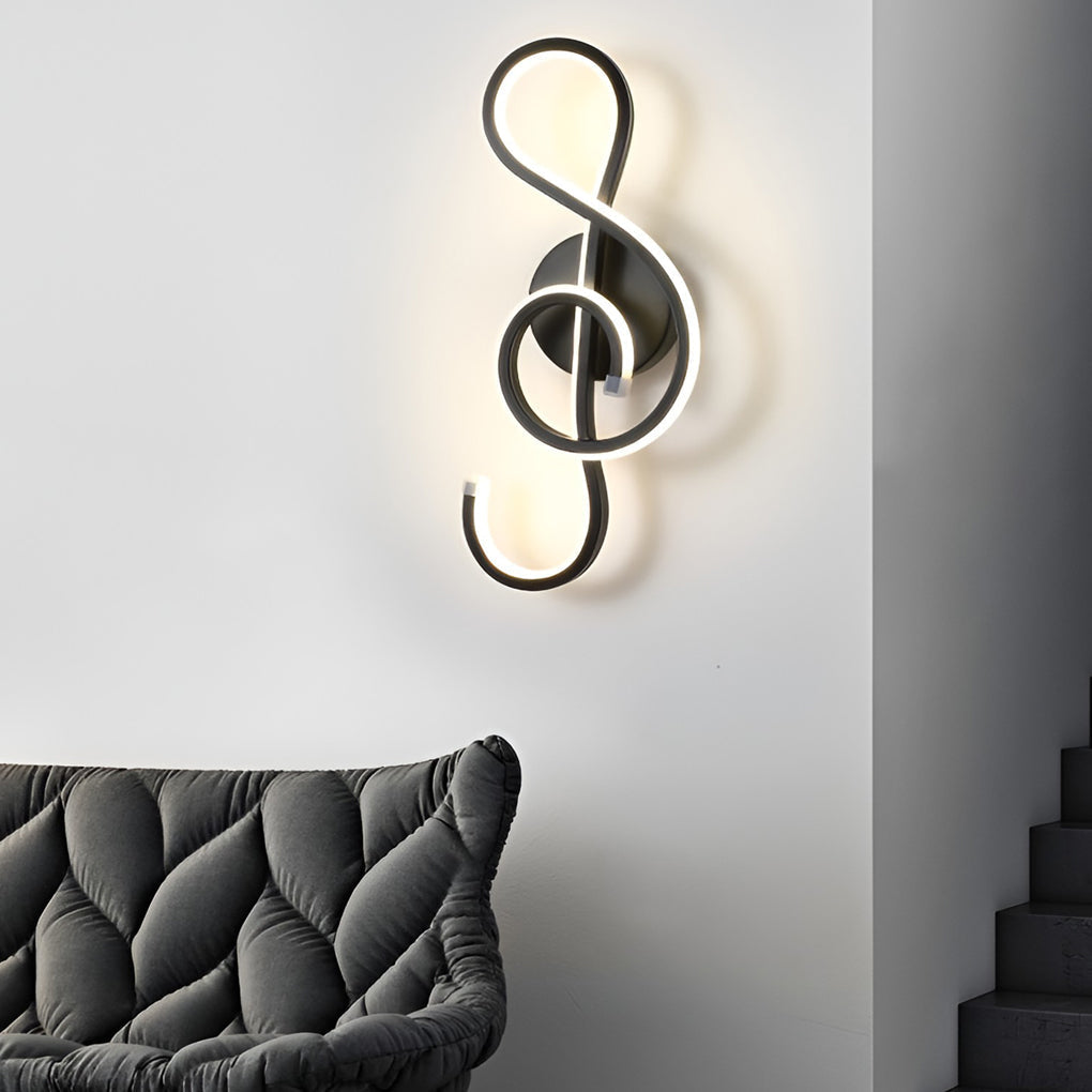 Elegant Musical Note LED Wall Light for Stylish Spaces