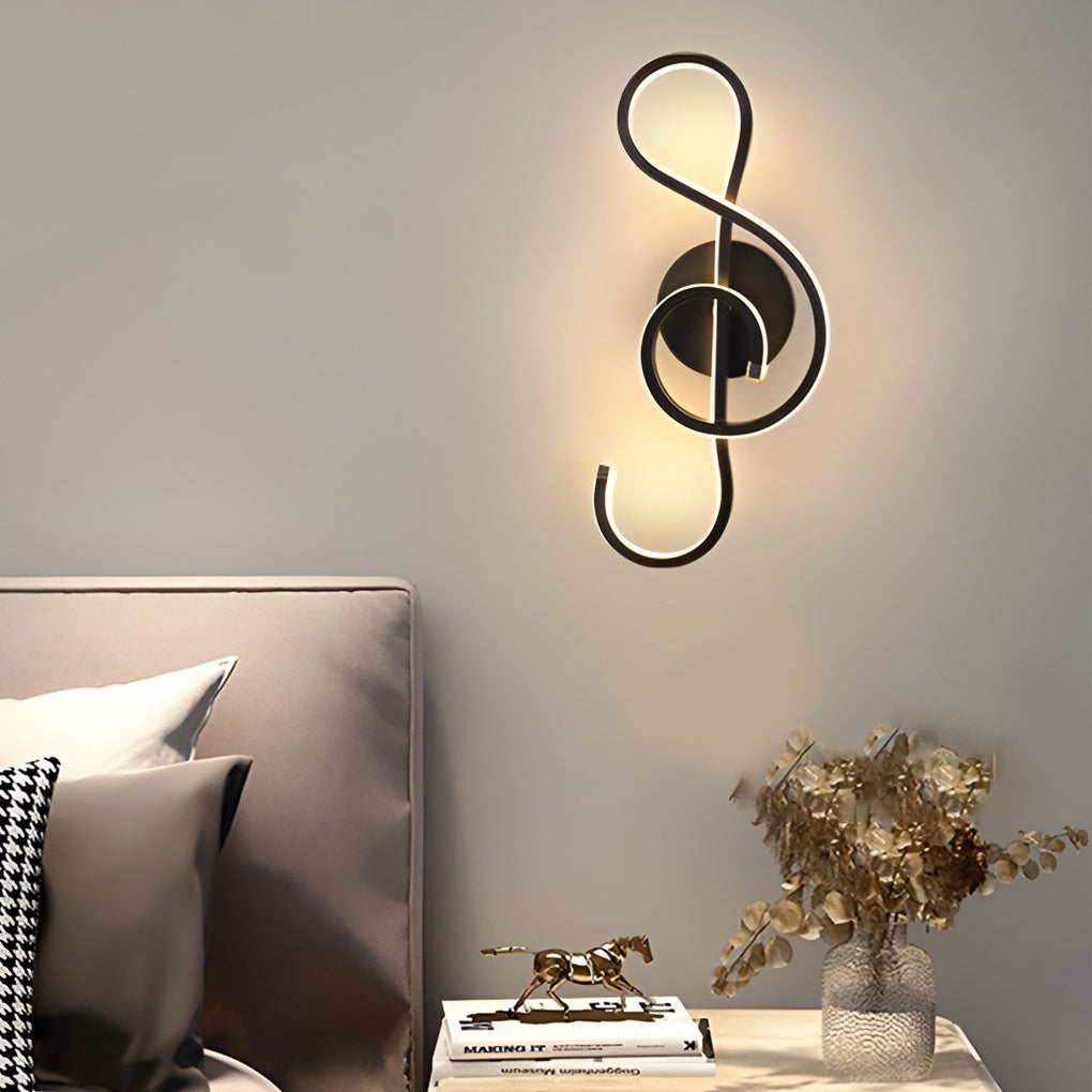 Elegant Musical Note LED Wall Light for Stylish Spaces