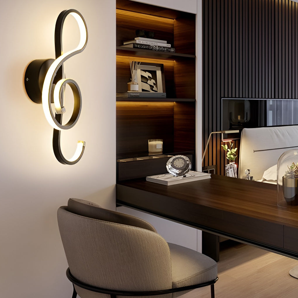 Elegant Musical Note LED Wall Light for Stylish Spaces