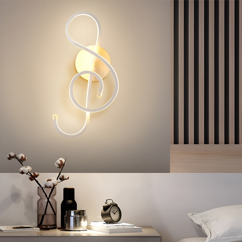 Elegant Musical Note LED Wall Light for Stylish Spaces