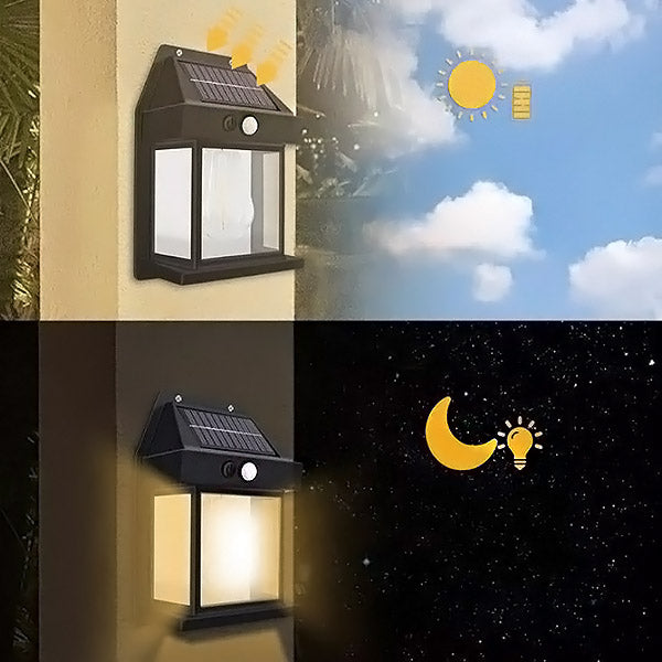 Solar-Powered Motion-Activated LED Outdoor Lighting