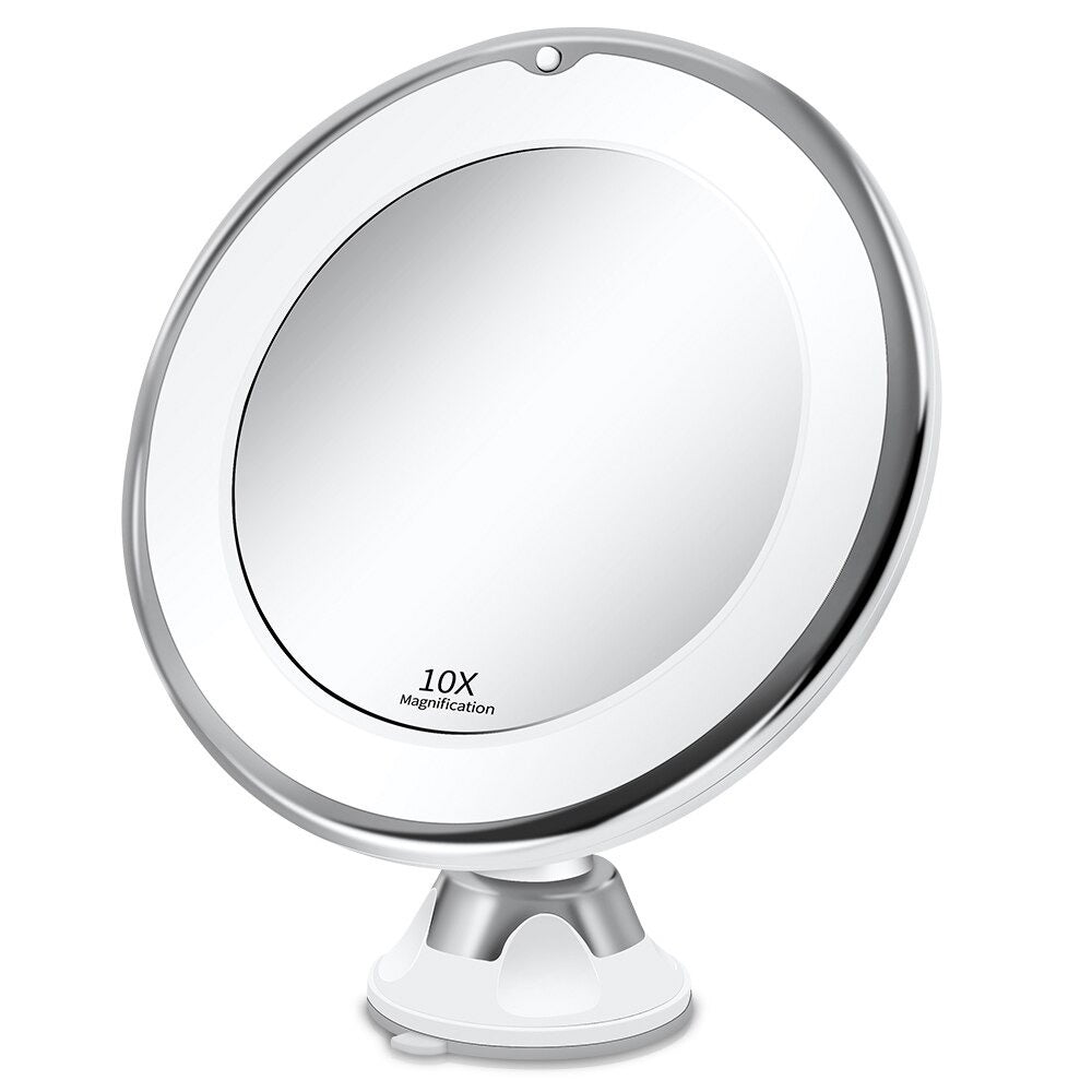 Illuminated Magnifying Beauty Mirror with Suction Mount