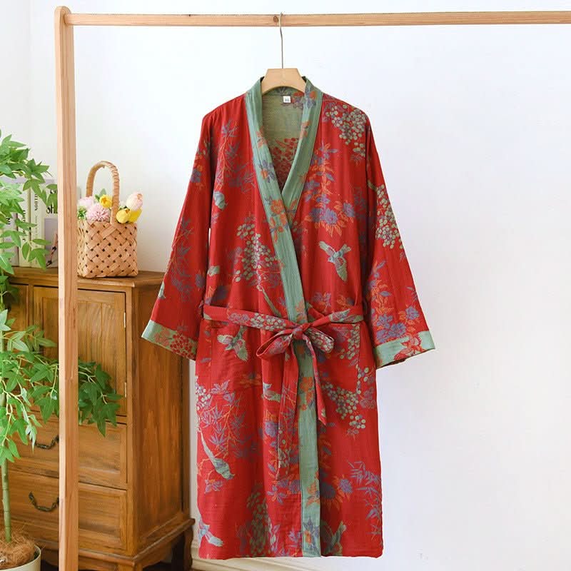 Luxe Organic Cotton Kimono Robe for Everyday Relaxation