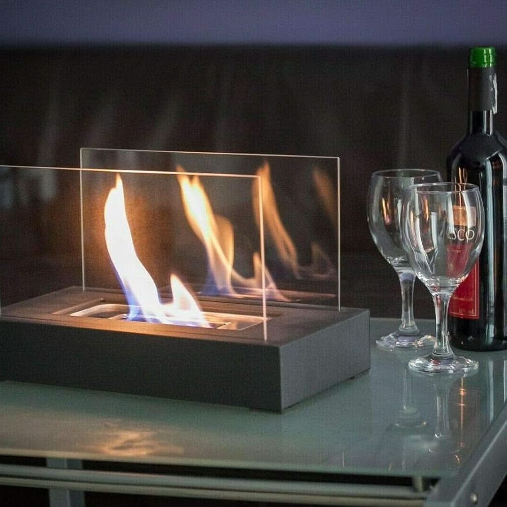 FlameGlow - Compact Bioethanol Tabletop Fireplace