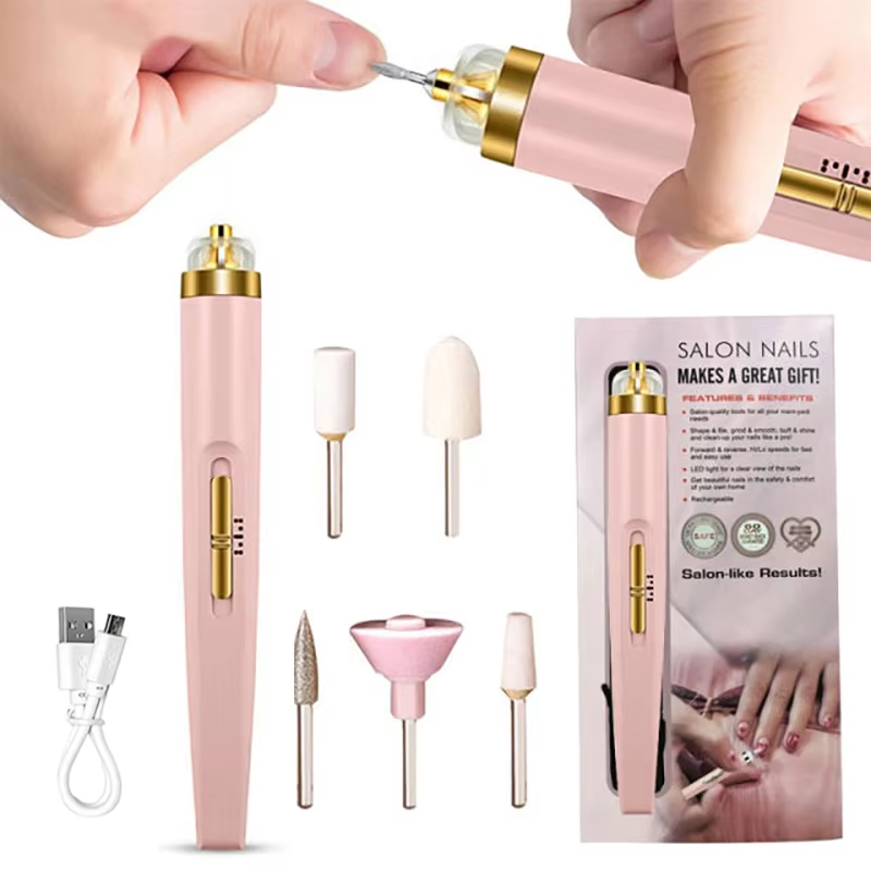 Ultimate Nail Care Tool | 5-in-1 Electric Polisher with LED Light
