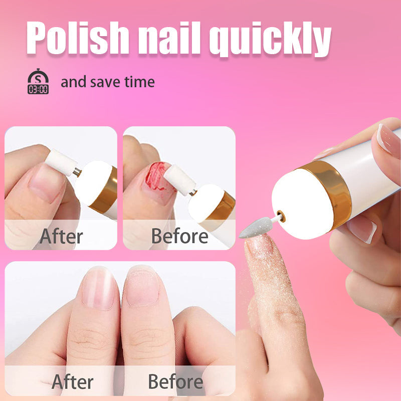 Ultimate Nail Care Tool | 5-in-1 Electric Polisher with LED Light