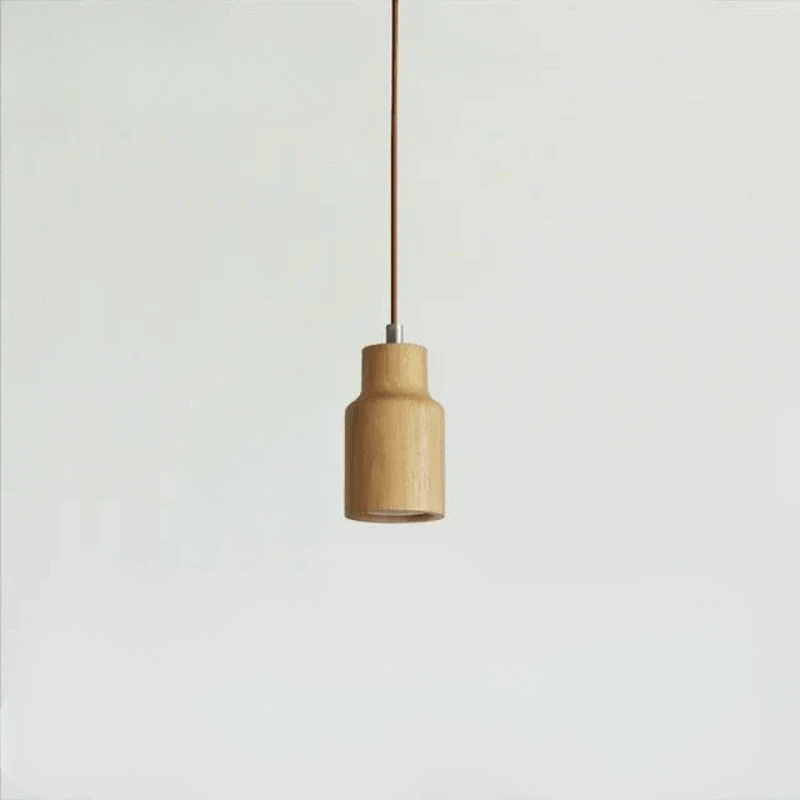 Rustic Wood Hanging Light Fixture | Warm Glow for Any Space