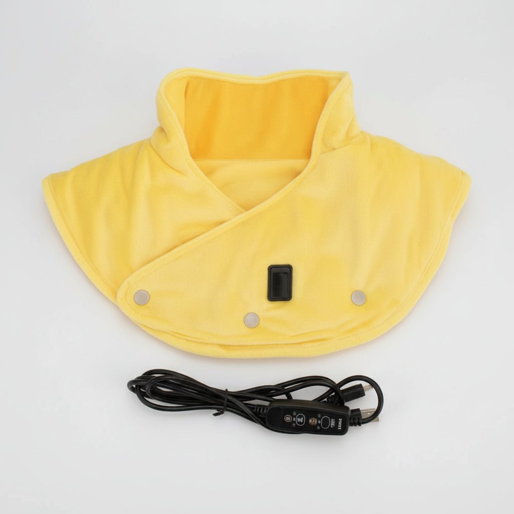 ComfortWave Neck & Shoulder Heating Wrap – 3 Heat Levels, Vibration & Auto Shutoff