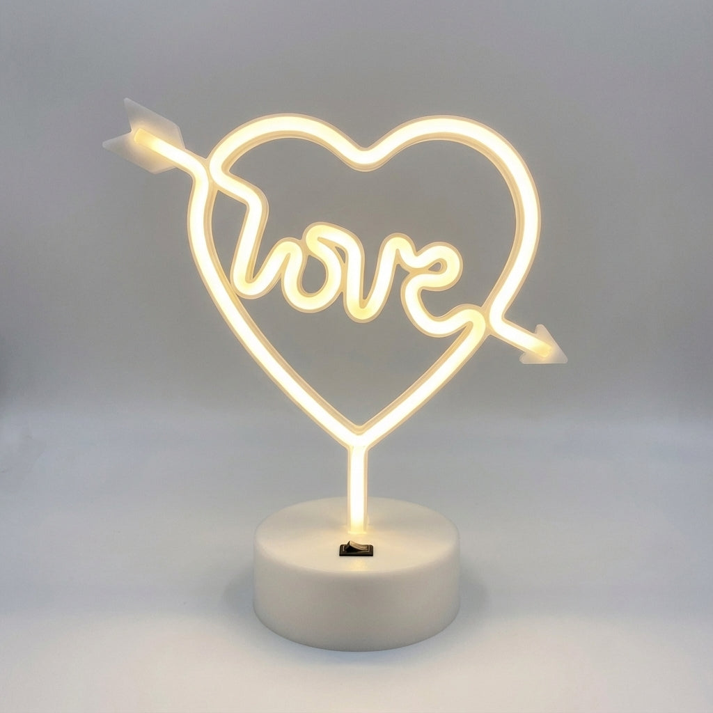 Table Lamp in Neon Design