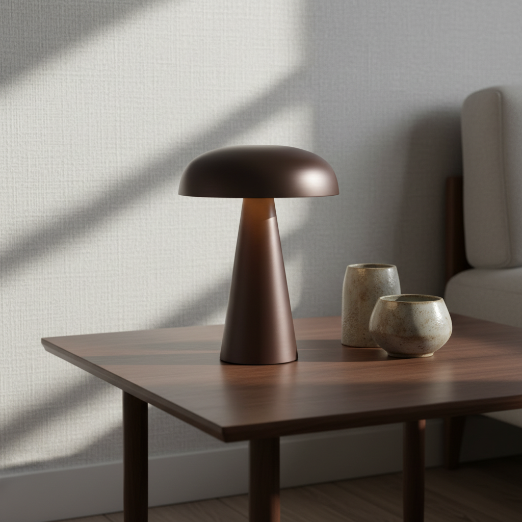 LumaGlow | Versatile Mushroom-Shaped Lamp with Adjustable Lighting