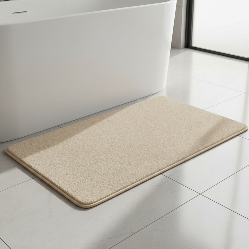 ComfortGrip Bathroom Mat – Plush and Moisture-Absorbing Rug