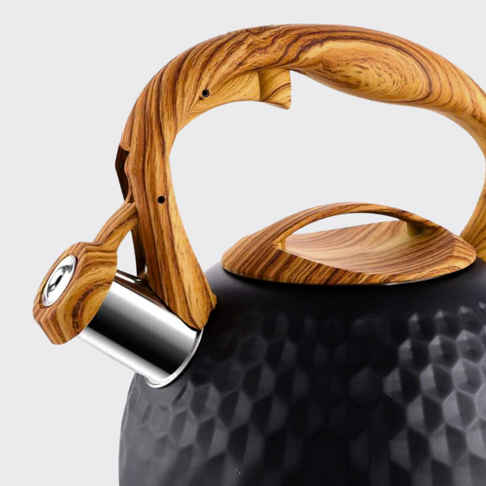 Stylish Manual Kettle with Wooden Handle - 3L Capacity