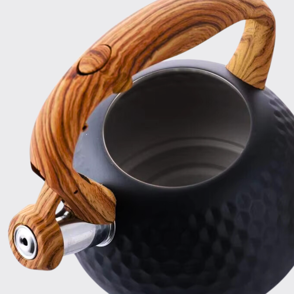 Stylish Manual Kettle with Wooden Handle - 3L Capacity