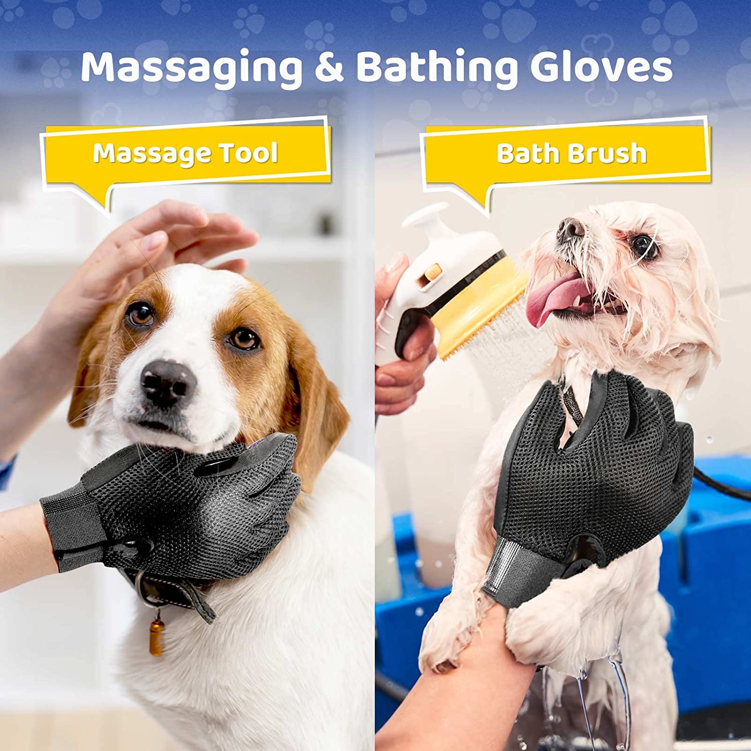PawEase Pro | Gentle Grooming Glove for All Pets | Effortless Fur Remover