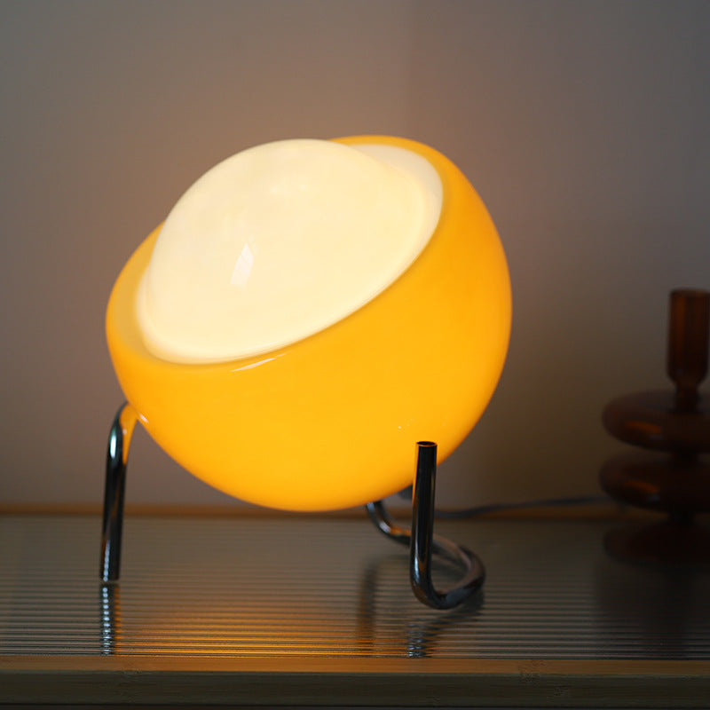 GlimmerGlow | Elegant Glass Lamp with Soft LED Lighting