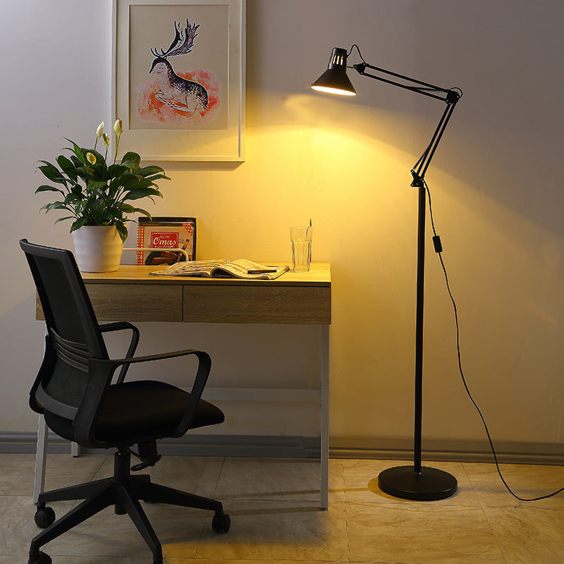 LuxeLight | Elegant Adjustable Iron Floor Lamp for Bedrooms