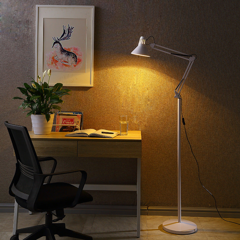 LuxeLight | Elegant Adjustable Iron Floor Lamp for Bedrooms