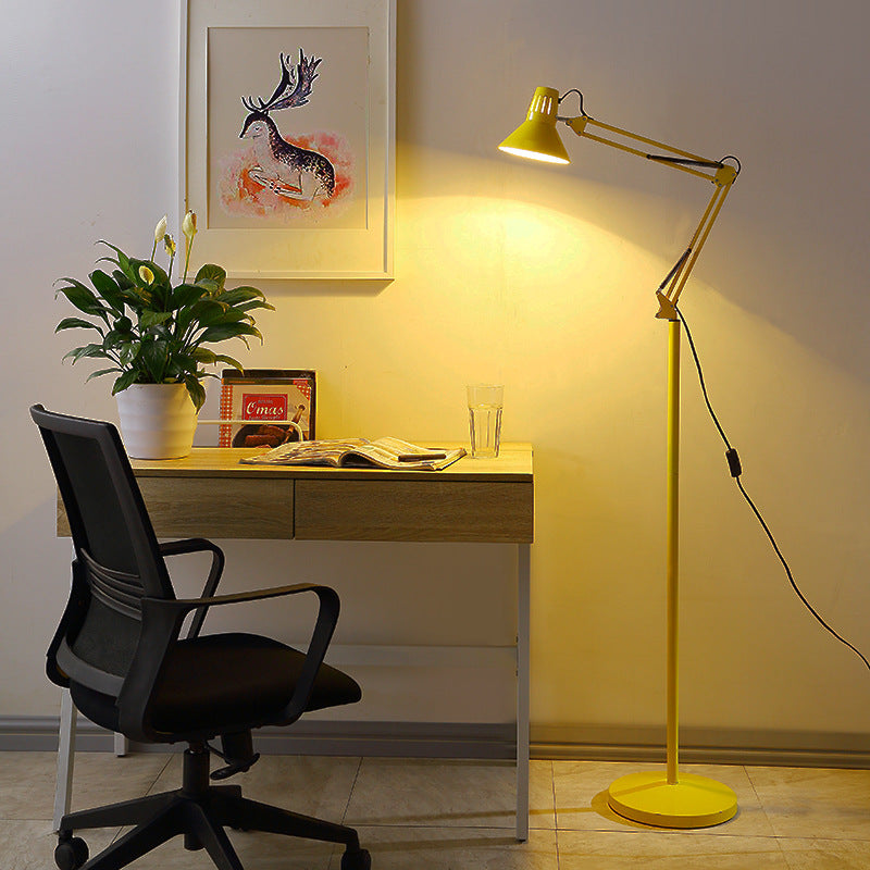 LuxeLight | Elegant Adjustable Iron Floor Lamp for Bedrooms