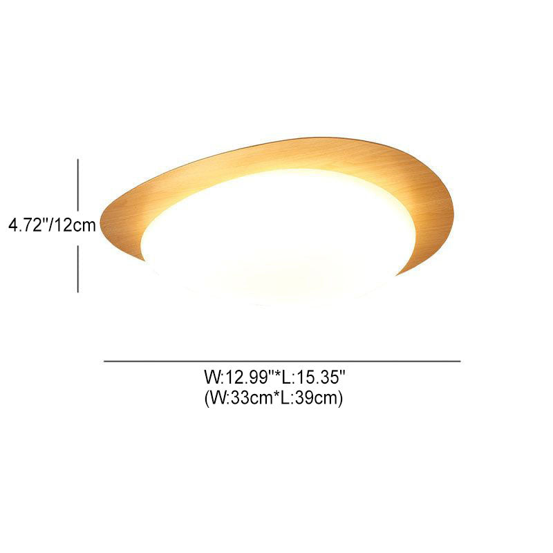 Elegant Wood-Finish LED Ceiling Light for Any Room