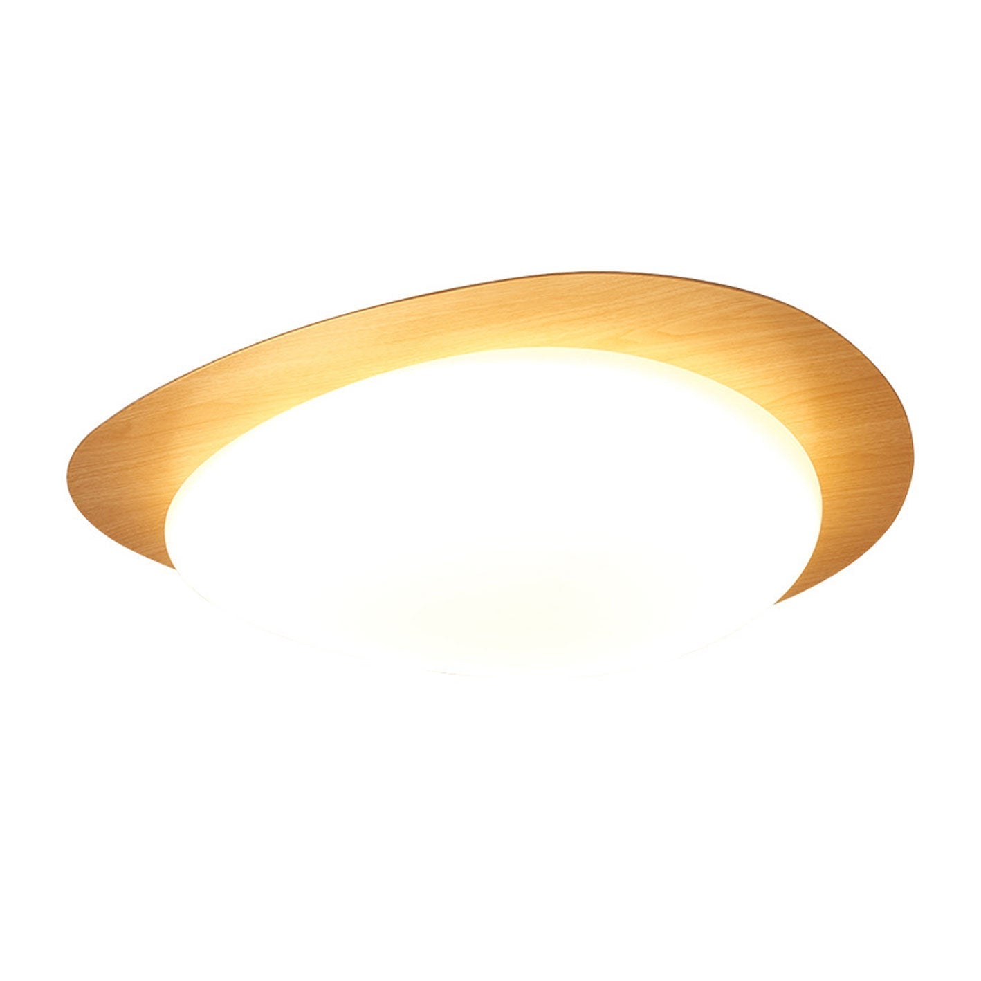 Elegant Wood-Finish LED Ceiling Light for Any Room