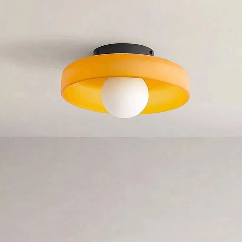 Elegant Glass Flush Mount Ceiling Fixture for Soft Lighting