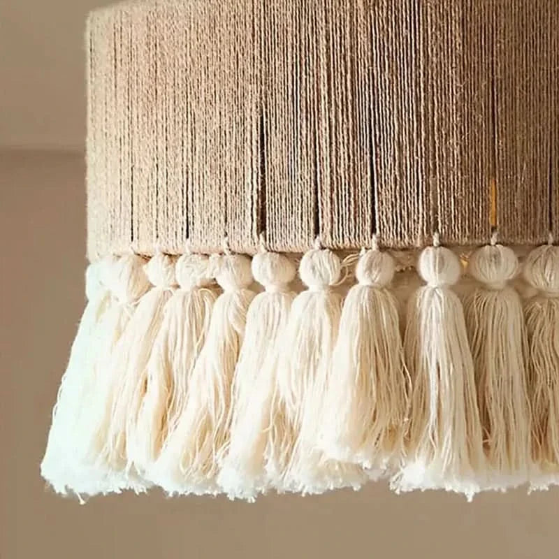 Hemp Haven – Natural Rope LED Hanging Light Fixture