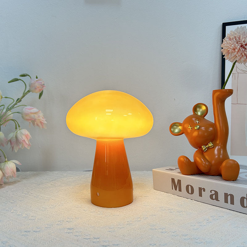 Chic Mushroom-Shaped LED Table Lamp with USB Power