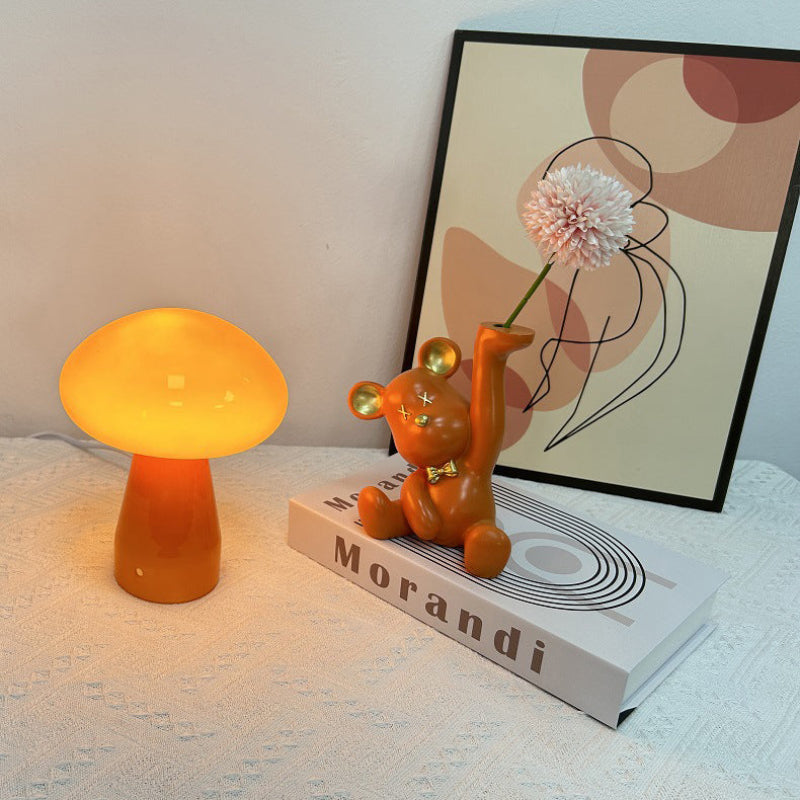 Chic Mushroom-Shaped LED Table Lamp with USB Power