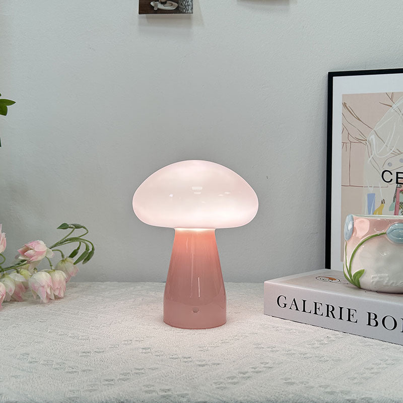 Chic Mushroom-Shaped LED Table Lamp with USB Power