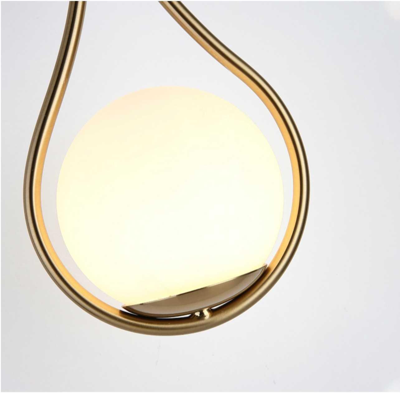 Teardrop Light Fixture with Nordic Design