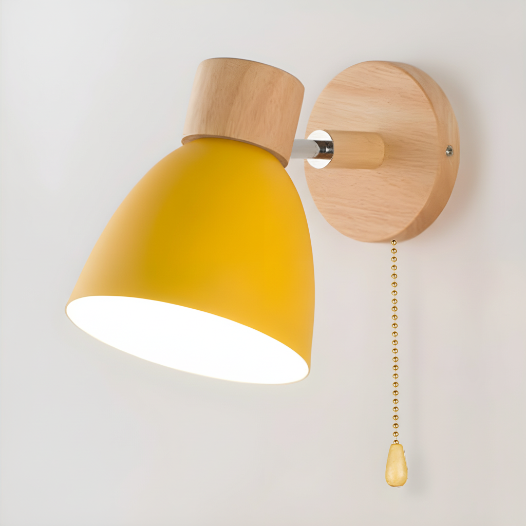 Wood Wall Light Fixture - Nordic Design