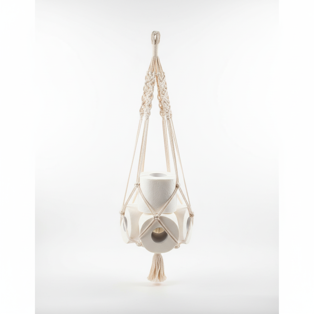 Soft Cotton Storage Holder for Hanging Organization