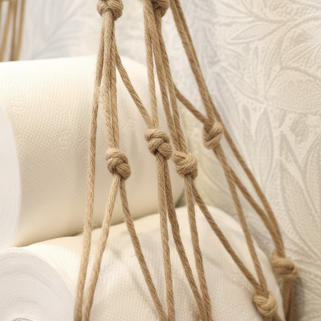 Soft Cotton Storage Holder for Hanging Organization