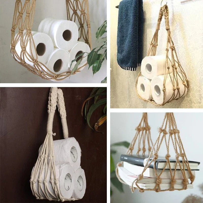 Soft Cotton Storage Holder for Hanging Organization