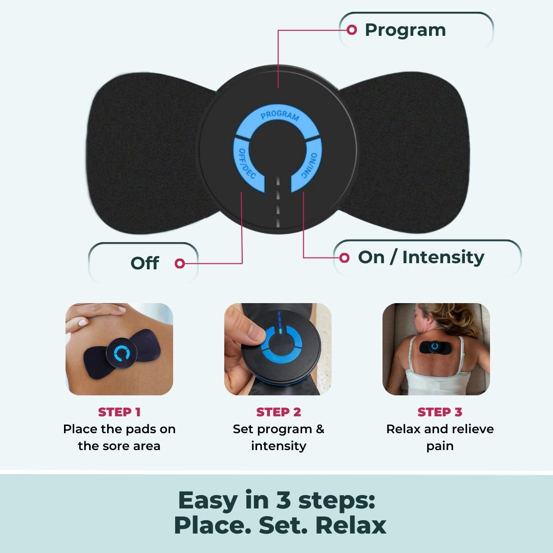 ReliefWave | Portable Muscle Massager with 6 Modes & 19 Intensities
