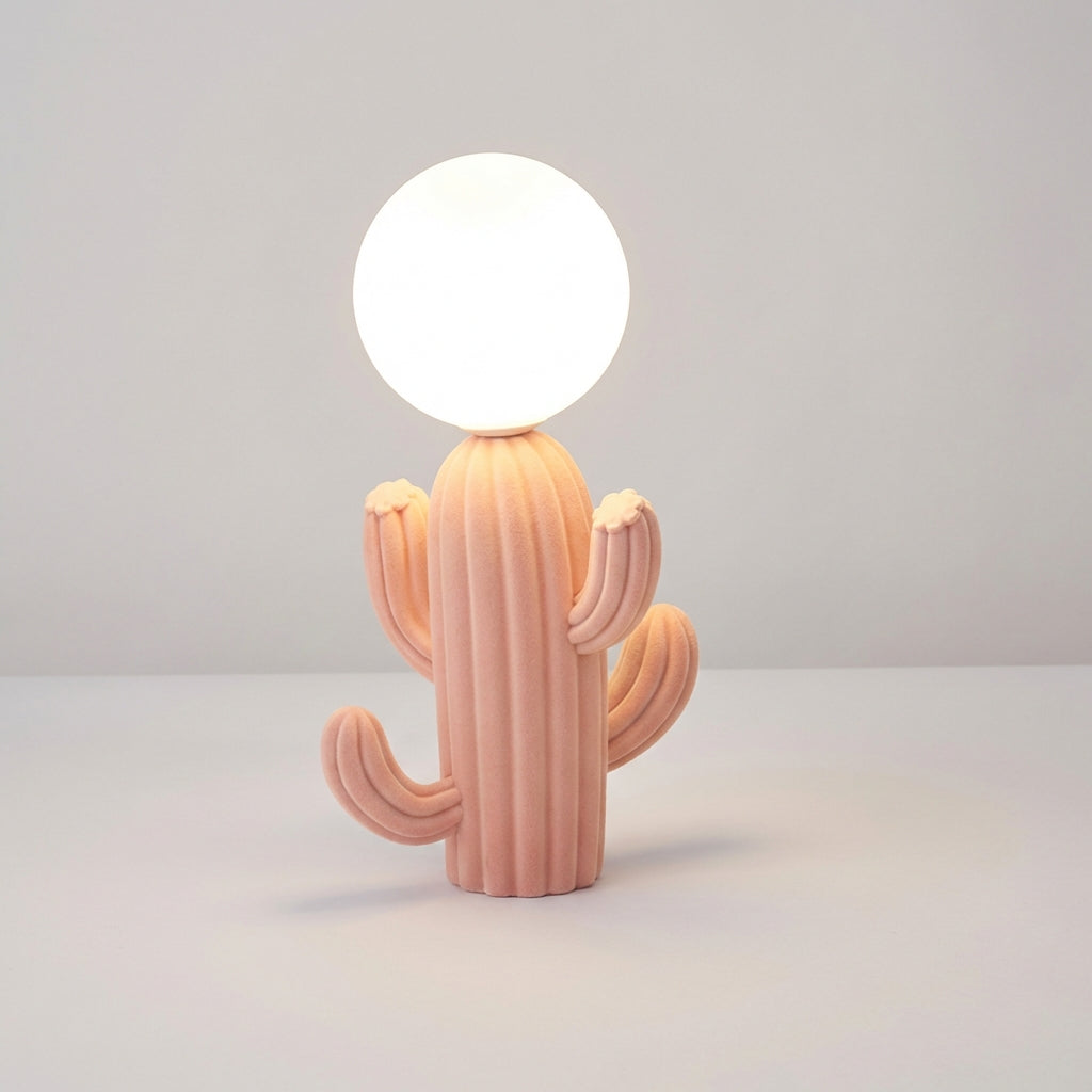 Cactus-Shaped Table Lamp – Unique Home Décor Lighting