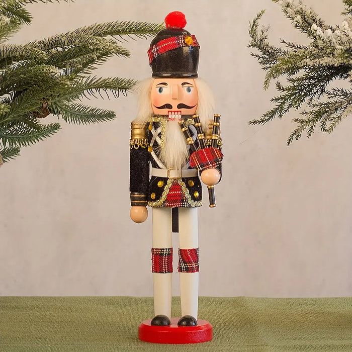 Festive Guardian | Classic Wooden Nutcracker Decoration for Holidays
