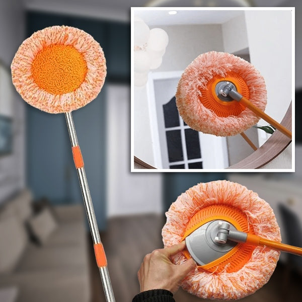 Flexible Round Cleaning Mop with 360° Swivel Head
